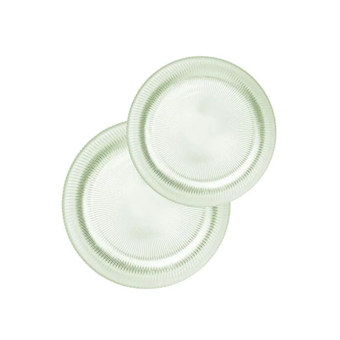 Rakle Splendid Cam 2'li Salata Kasesi Seti Yeşil 25 Cm - 30 Cm