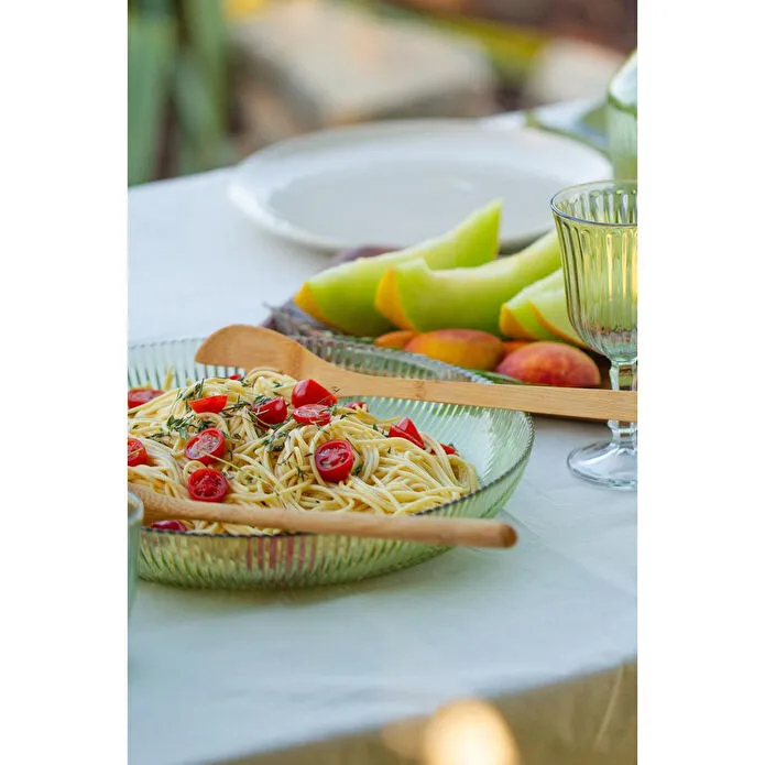 Rakle Splendid Cam 2'li Salata Kasesi Seti Yeşil 25 Cm - 30 Cm