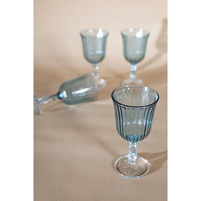 Rakle Splendid 4'lü Kadeh Seti Mavi 240 Cc