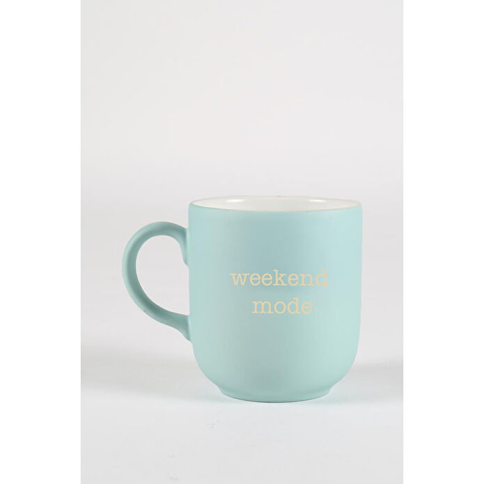 Rakle Mottolu Seramik 3'lü Kupa Seti 400 Cc