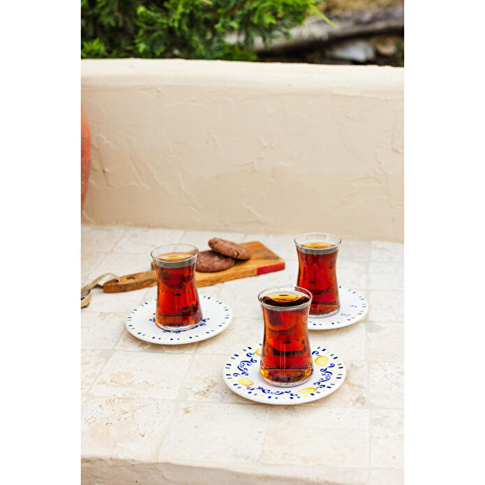 Rakle Sicilia Seramik 6'lı Çay Tabağı Seti 13 Cm