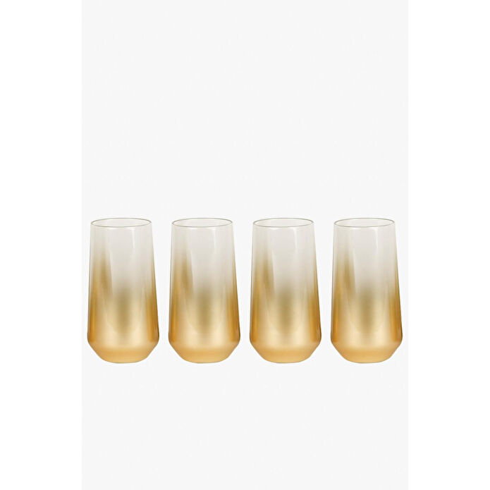 Rakle Glow 4'lü Meşrubat Bardağı Seti Altın 470 Cc