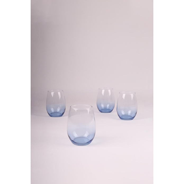 Rakle Larc 4'lü Su Bardağı Seti Mavi 350 Cc