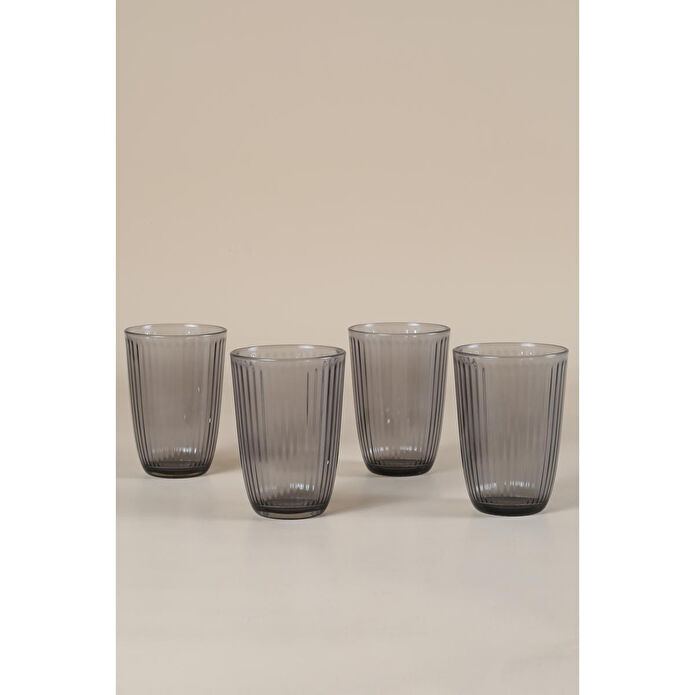 Rakle Splendid 4'lü Meşrubat Bardağı Seti Füme 395 Cc