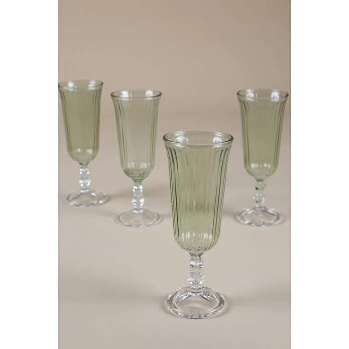 Rakle Splendid 4'lü Kahve Yanı Kadehi Seti Yeşil 120 Cc