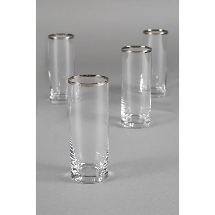 Rakle Avantgarde Platin 4'lü Rakı Bardağı Seti 195 Cc