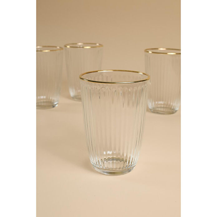 Rakle Splendid Gold 4'lü Meşrubat Bardağı Seti 395 Cc