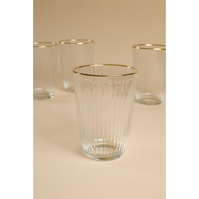 Rakle Splendid Gold 4'lü Meşrubat Bardağı Seti 395 Cc