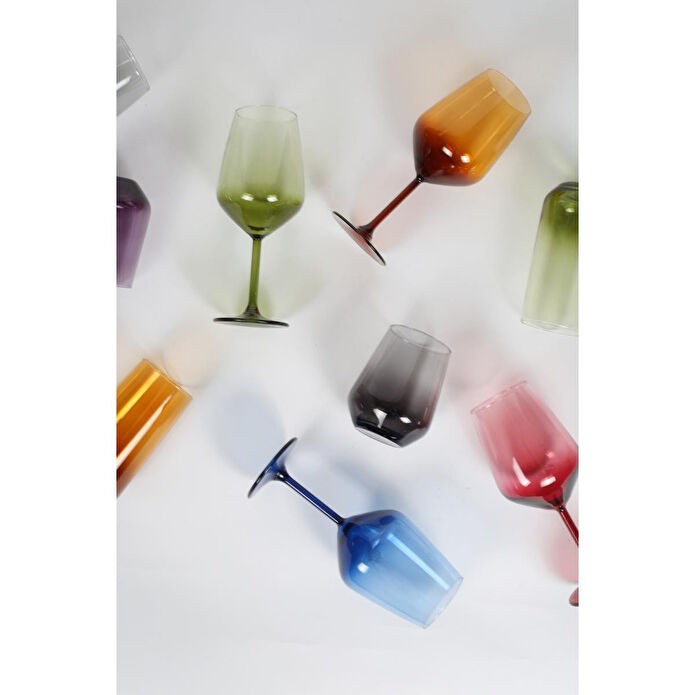 Rakle New Iconic 4'lü Su Kadehi Seti Füme 490 Cc