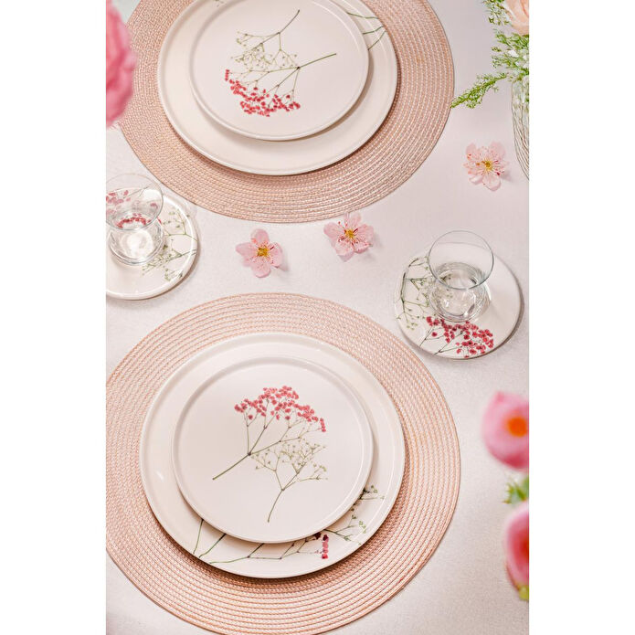 Rakle Cara Seramik 4'lü Servis Tabağı Seti 26,5 Cm