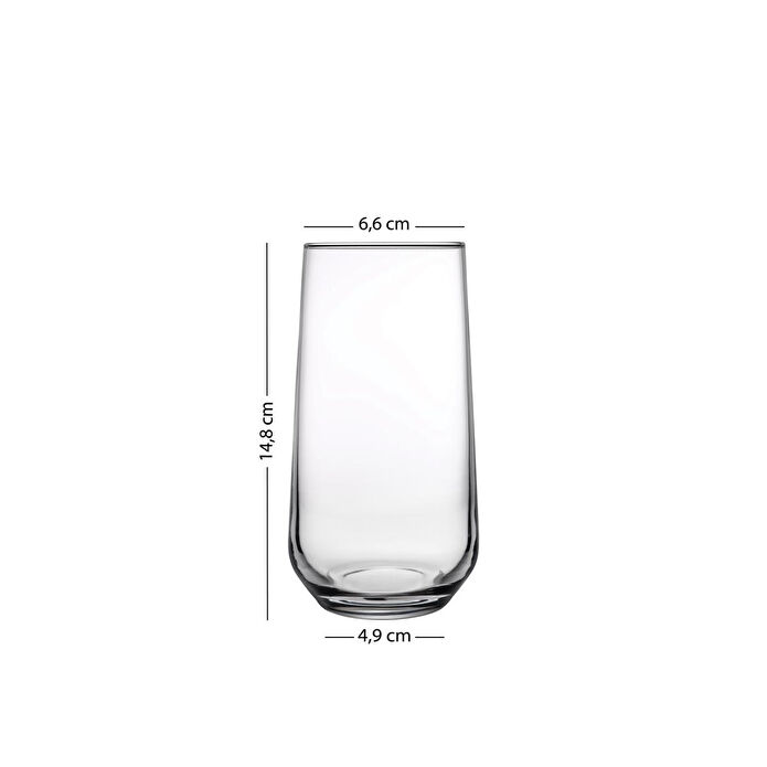 Rakle New Iconic 4'lü Meşrubat Bardağı Seti Amber 470 Cc