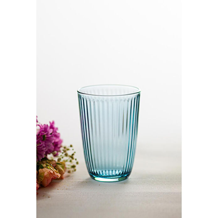 Rakle Splendid 4'lü Meşrubat Bardağı Seti Mavi 395 Cc