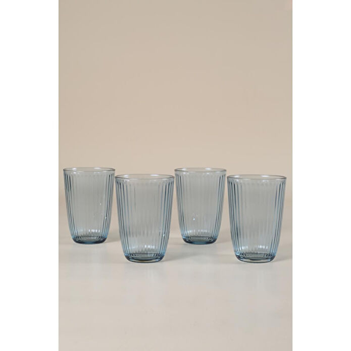 Rakle Splendid 4'lü Meşrubat Bardağı Seti Mavi 395 Cc