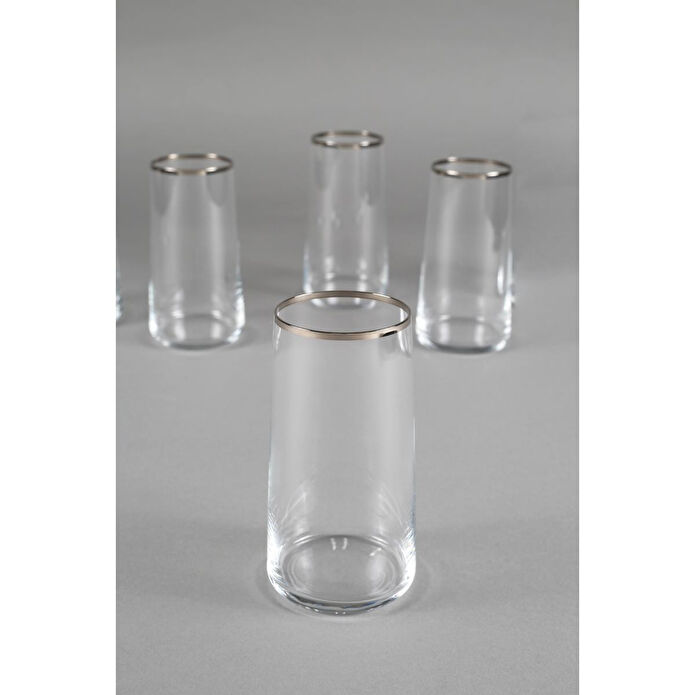 Rakle Avantgarde Platin 4'lü Meşrubat Bardağı Seti 520 Cc