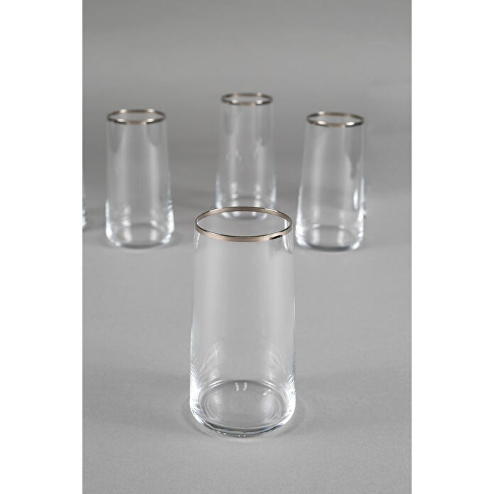 Rakle Avantgarde Platin 4'lü Meşrubat Bardağı Seti 520 Cc