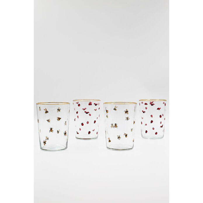 Rakle Lady Bird 4'lü Meşrubat Bardağı Seti 510 Cc