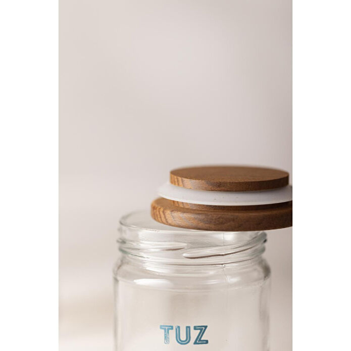 Rakle Luna Ahşap Kapaklı 6'lı Baharatlık Seti 210 Cc