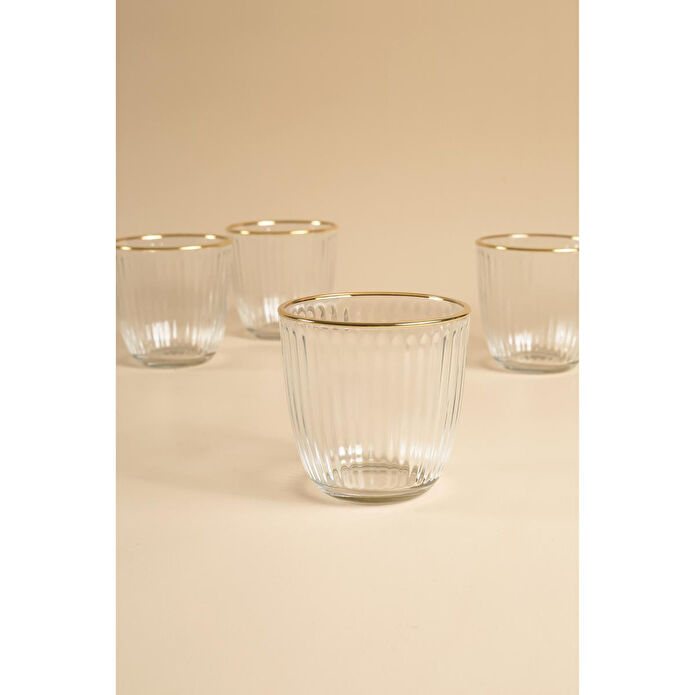 Rakle Splendid Gold 4'lü Su Bardağı Seti 290 Cc