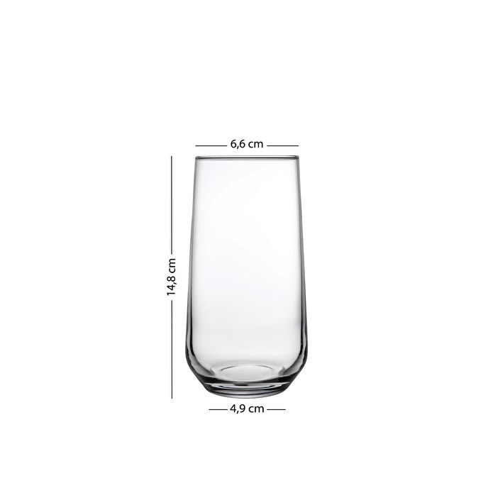 Rakle New Iconic 4'lü Meşrubat Bardağı Seti Füme 470 Cc