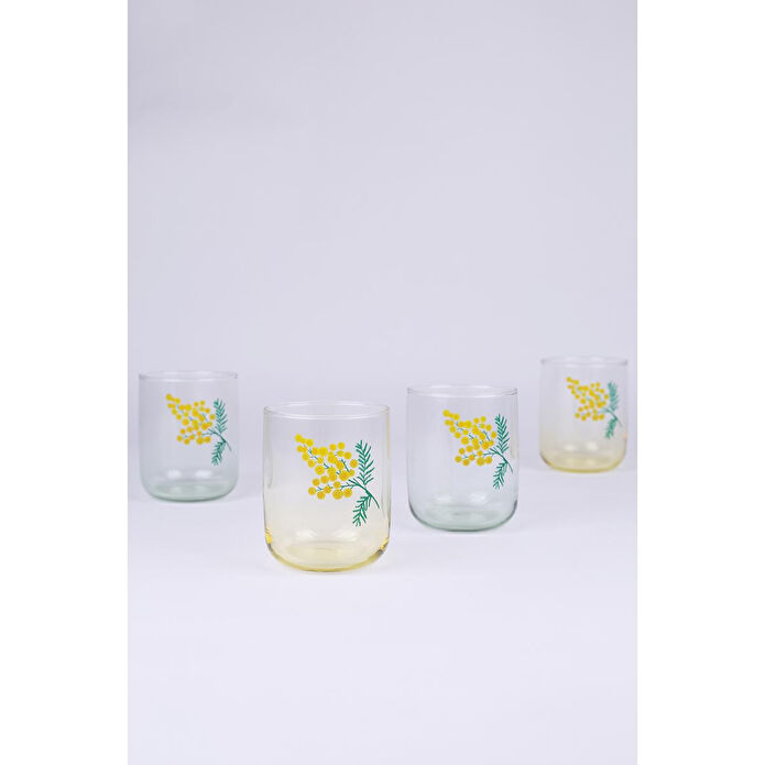 Rakle Mimoza 4'lü Su Bardağı Seti 280 Cc