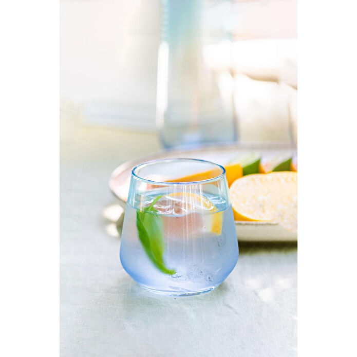 Rakle Marsilya 4'lü Viski Bardağı Seti Mavi-turkuaz 345 Cc