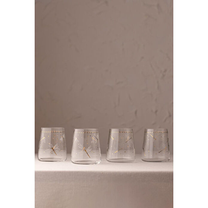 Rakle Dragonfly 4'lü Su Bardağı Seti 420 Cc