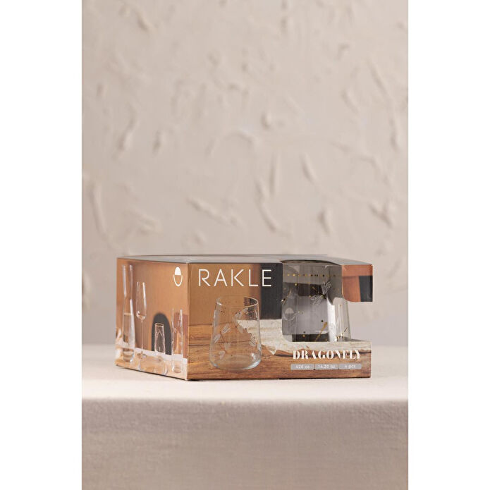 Rakle Dragonfly 4'lü Su Bardağı Seti 420 Cc