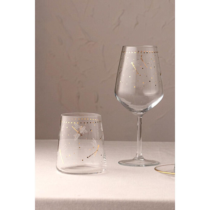 Rakle Dragonfly 4'lü Su Bardağı Seti 420 Cc