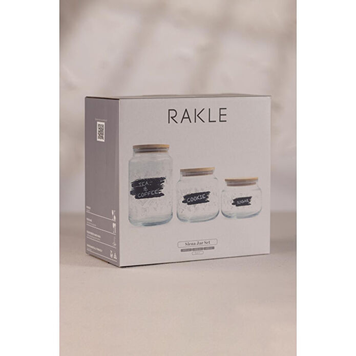 Rakle Siena Jar 3'lü Kavanoz Seti 970 Cc/ 635 Cc/ 430 Cc