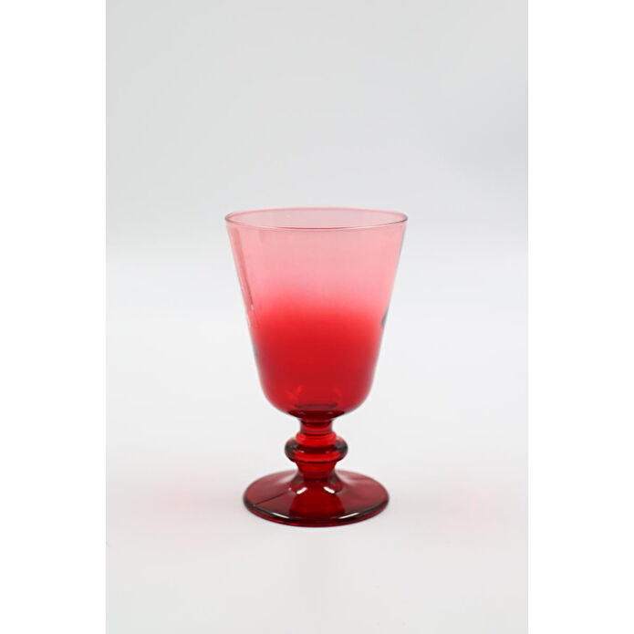 Rakle Larc 4'lü Ayaklı Su Bardağı Seti Kırmızı 220 Cc