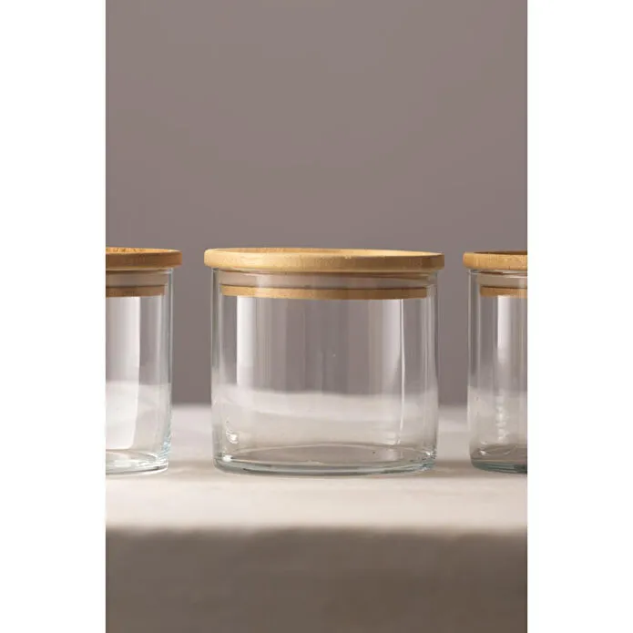 Rakle Sade 3'lü İstiflenebilir Kavanoz Seti 620 Cc