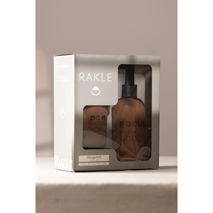 Rakle Serenity Sıvı Sabunluk Ve Diş Fırçalık Seti Kiremit