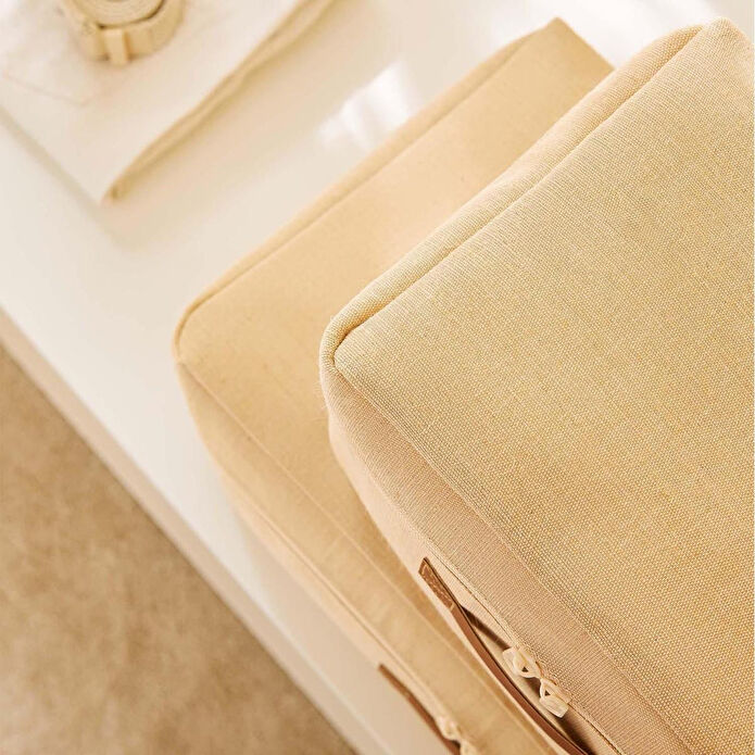 Ocean Home Textile 2'li Jüt Keten Hurç Set 30 X 22 X 18 / 52 X 28 X 21 Cm