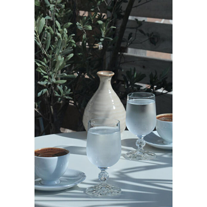 Rakle Claudia Kristal 6'lı Kahve Yanı Bardağı Seti 135 Cc