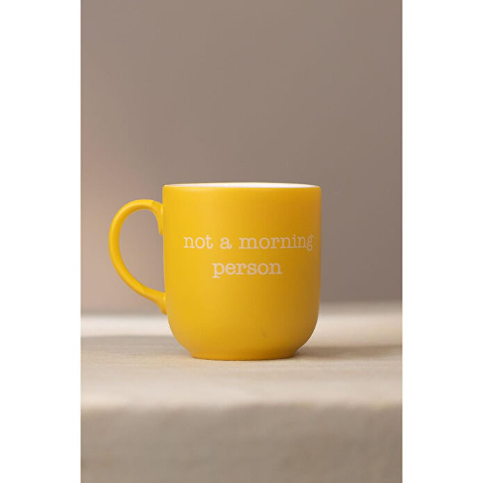 Rakle Mottolu Seramik 2'li Kupa Seti Yeşil-sarı 400 Cc