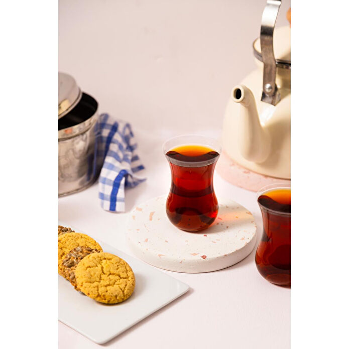 Rakle Pure İthal İnce Cam 6'lı Çay Bardağı Seti 120 Cc