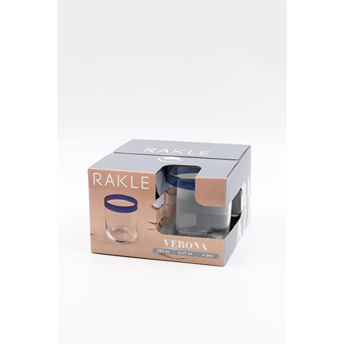 Rakle Verona 4'lü Su Bardağı Seti 280 Cc