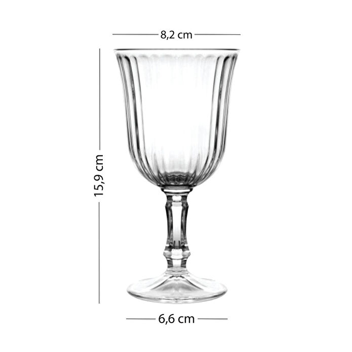 Rakle Botanical 4'lü Su Kadehi Seti 240 Cc