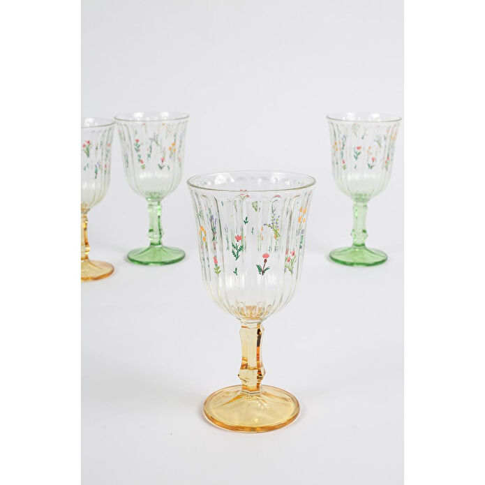 Rakle Botanical 4'lü Su Kadehi Seti 240 Cc