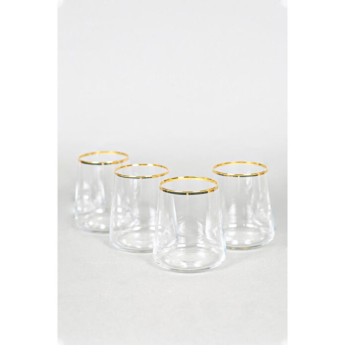 Rakle Avantgarde Gold 4'lü Su Bardağı Seti 420 Cc