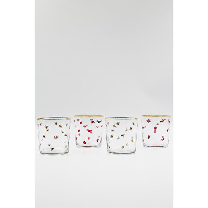 Rakle Lady Bird 4'lü Su Bardağı Seti 380 Cc