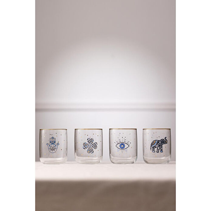 Rakle Lucky Charm 4'lü Kahve Yanı Bardağı Seti 280 Cc