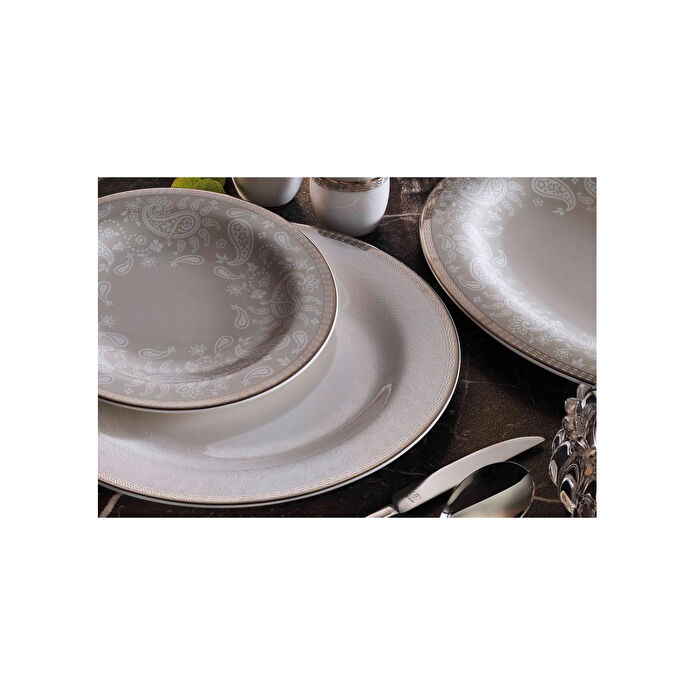 Royal Canterbury Milada Platinum 55 Parça Yemek Takimi