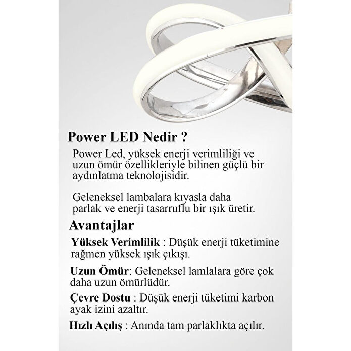 Luna Lighting Vino Riserva Model Krom Kaplama Metal Led Plafonyer Avize