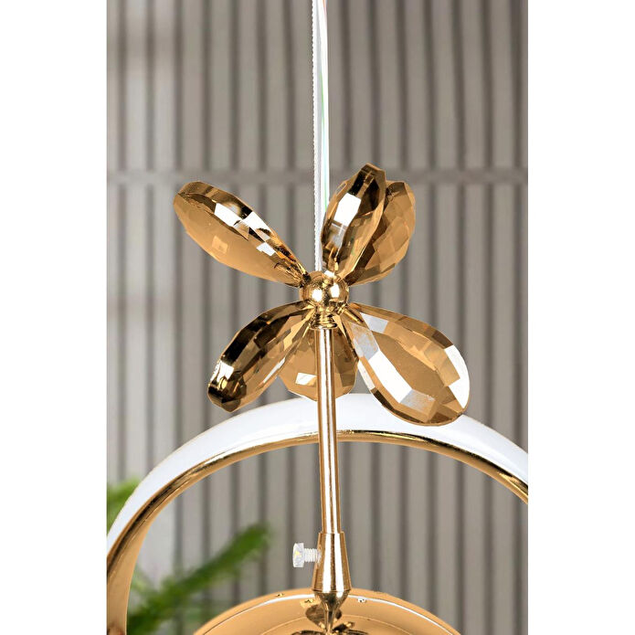Luna Lighting Clasy Model Gold Kaplama Led Sarkıt Avize