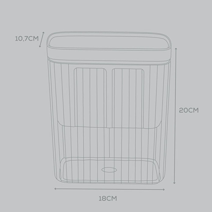 Vienev Yoğurt Süzme Filtreli Saklama Kabı 2,2 Litre