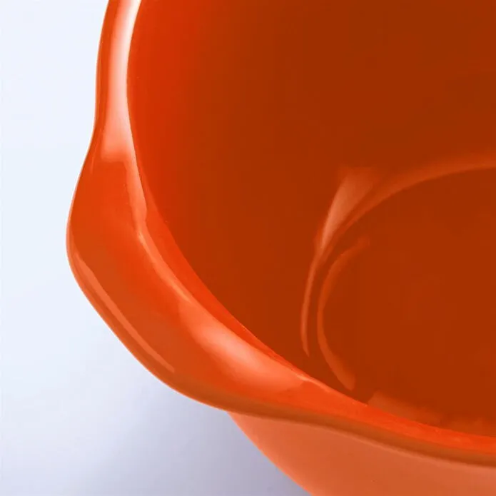 Emile Henry Fırın Kabı Graten 16.7 X 14 Cm Toscane Turuncu