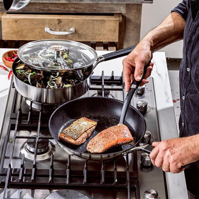 Kitchenaid Paslanmaz Çelik Kızartma Tavası, Seramik Kaplama 28 Cm