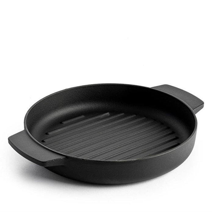 Kitchenaid Yuvarlak Çift Kulplu Izgara Tavası 26 Cm Paslanmaz Çelik