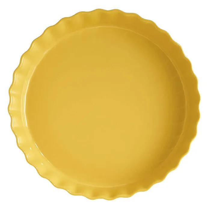 Emile Henry Tart-börek-fırın Kabı Yuvarlak 32 Cm Mat Sarı/provence Yellow